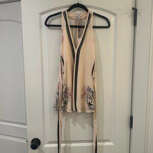 Reiss Aida Scart Print Sleeveless Halter Top. Brand New. UK10/US6